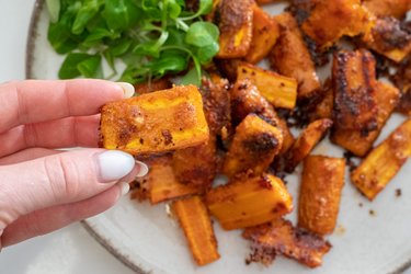 Pieczona marchewka z parmezanem