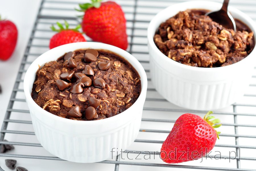 Pieczona owsianka brownie