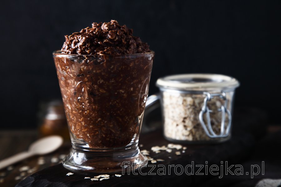 Szybka owsianka brownie